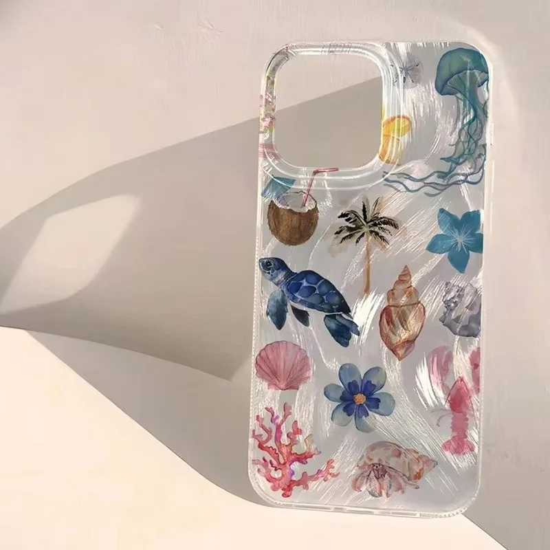 Clear Jellyfish Marine Life Phone Case