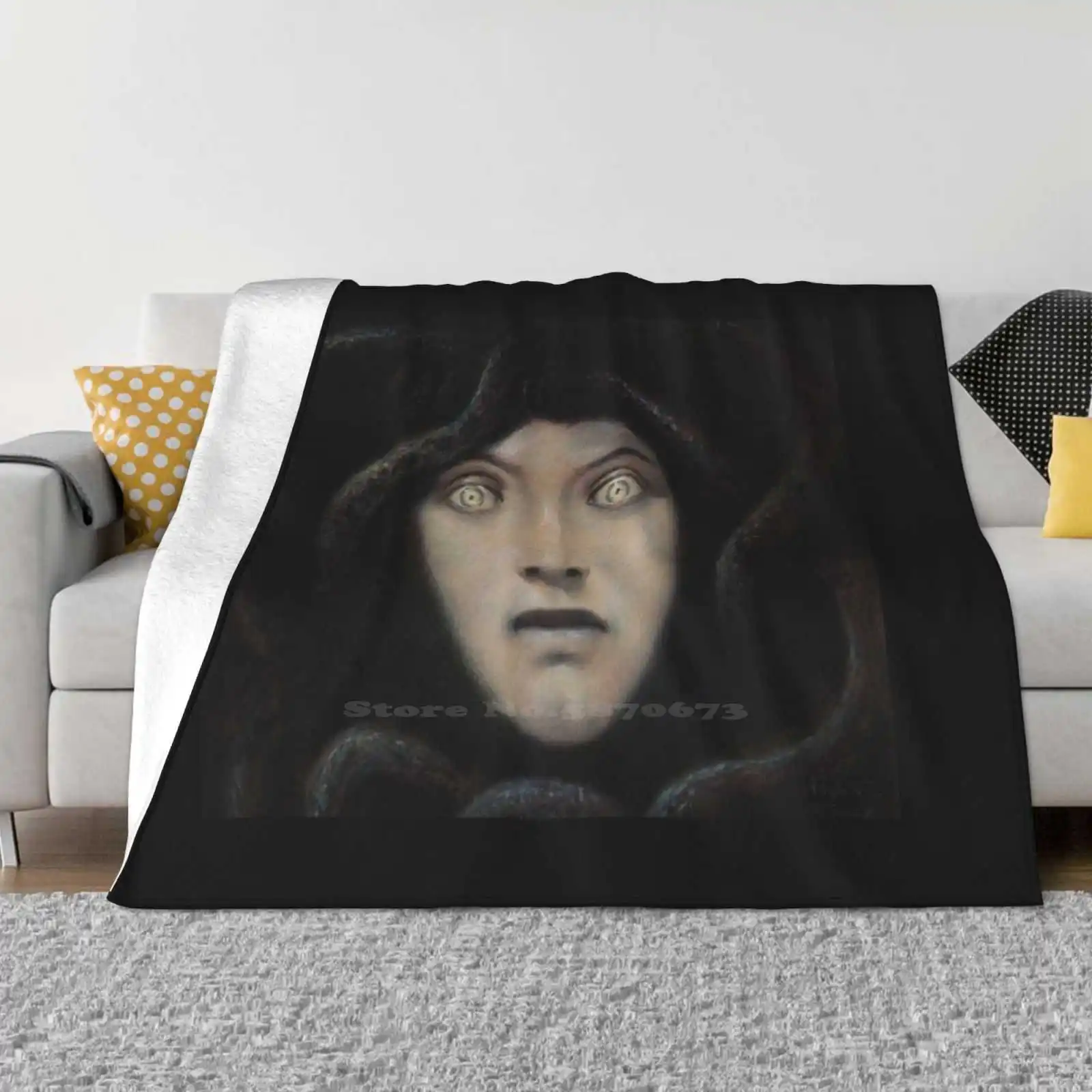 

, 1892-Franz Stuck New Print Novelty Fashion Soft Warm Blanket 1892 Franz Stuck German Artist