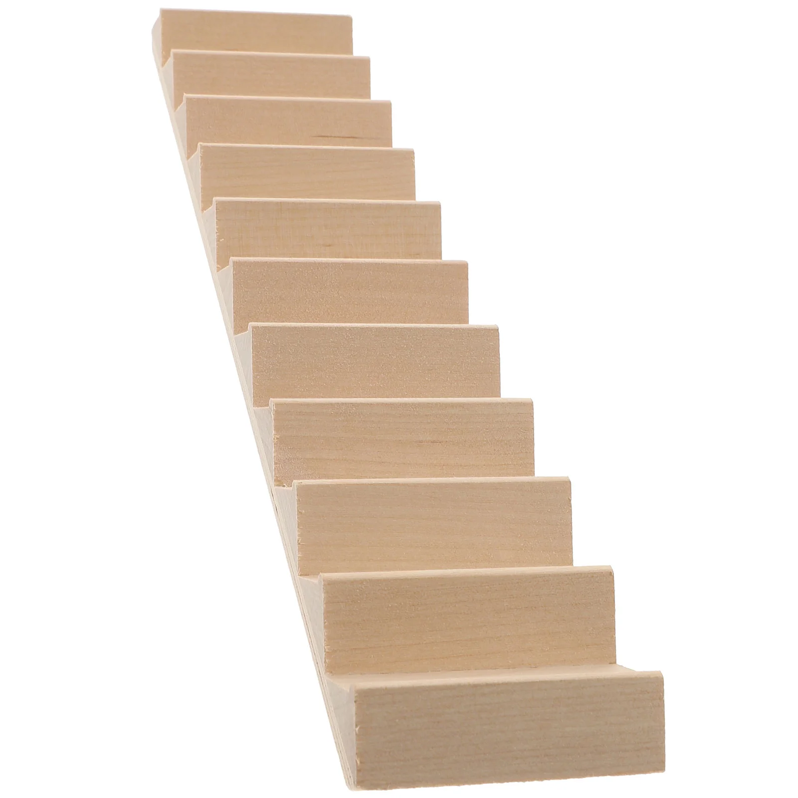 Miniature Wood Stairs Mini House Staircase Wooden Steps Model Diy Staircase Accessories Furniture Micro Landscape Decorations