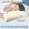 100% Natural Latex Sleeping Bed Pillow Luxury Pillow for Side Back and Stomach Sleepers Orthopedic Pillows Cervical Health Care 5