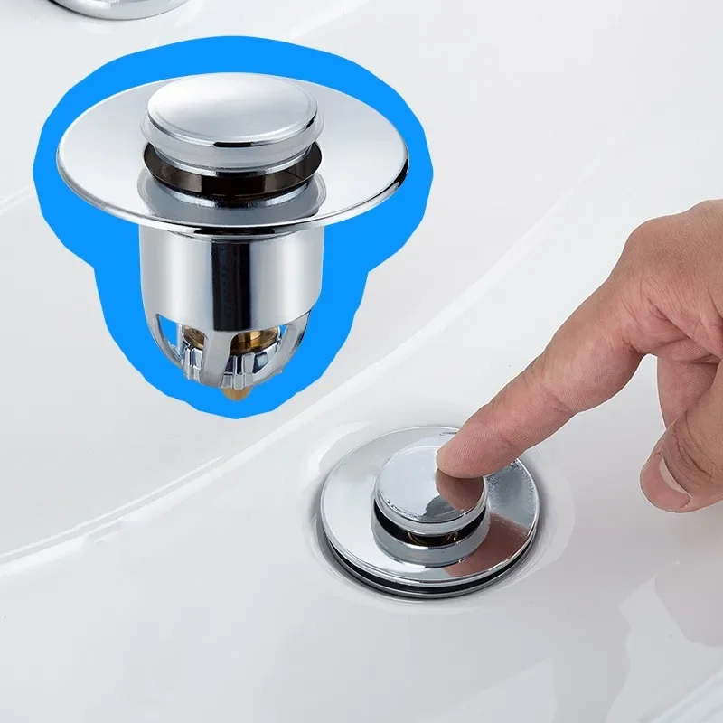 Hair Catcher Basin Drain Filter Universal Copper Pop-Up Bounce Core Deodorant Bath Stopper Kitchen Bathroom Tool drain filter drain stopper basin drain stopper washbasin drain plug drain strainer bathroom sink stopper hair catcher stopper