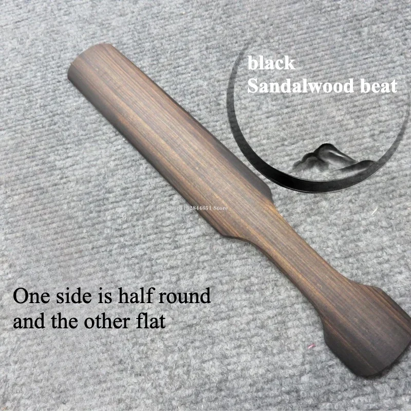 Purple Clay Teapot Tool Half Round Long Solid Wood Racket Hand-DIY Pottery Square Teapot Flower-pot Molding Clay Patting Tools