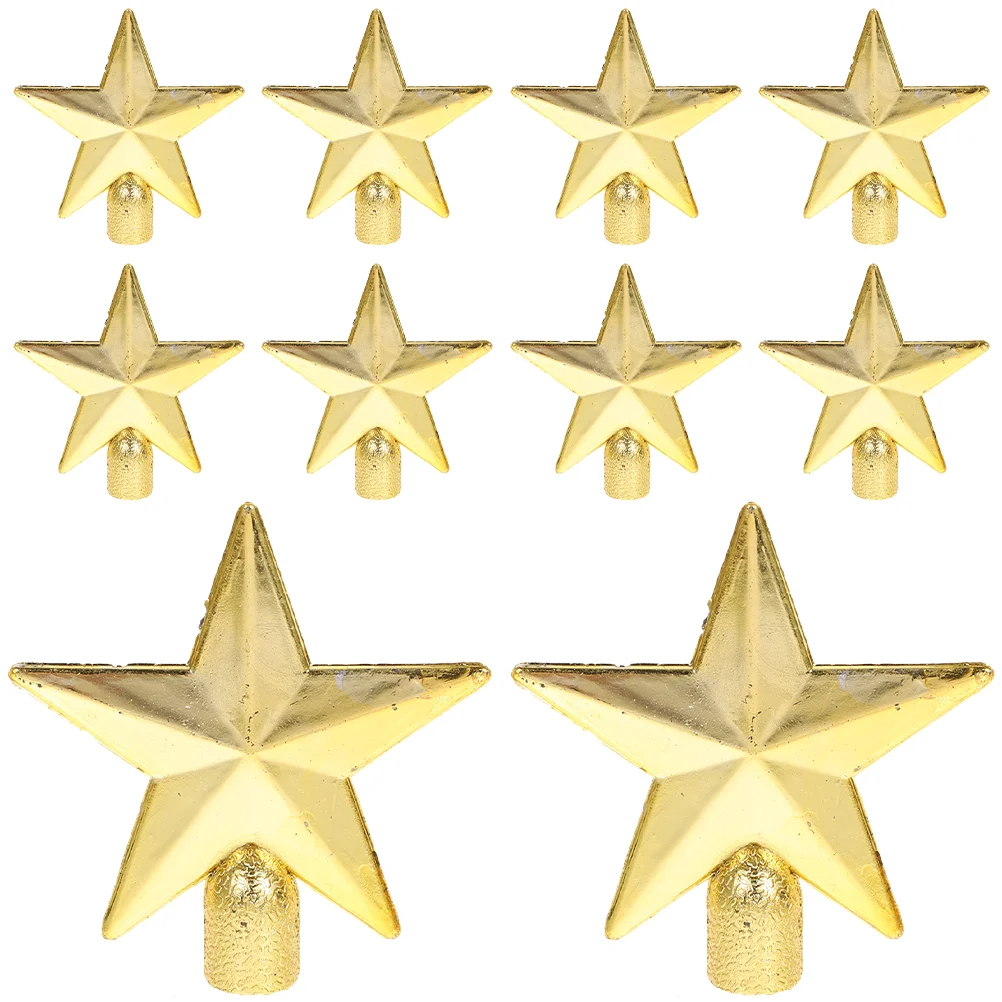 

Christmas Tree Star Toppers Mini Golden Star Xmas Tree Finals Small Christmas Tree Decoration Xmas Winter Holiday Supplies
