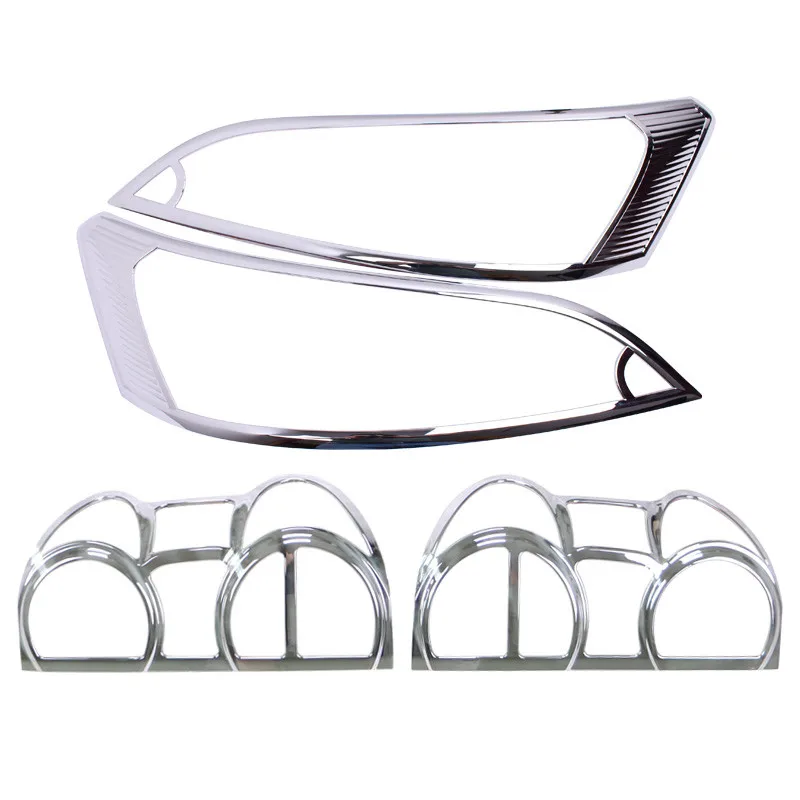 

High Quality Abs Chrome Front Headlight Lamp Cover Trim Rear Headlight Lamp Cover Trim For Nissan Nv200 2010-2016 Car Styling