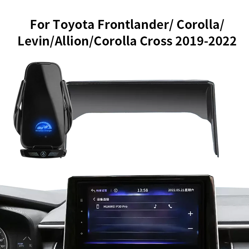 

Car Phone Holder For Toyota Frontlander Corolla Levin Allion Corolla Cross 2019-2022 Wireless charger telefoonhouder