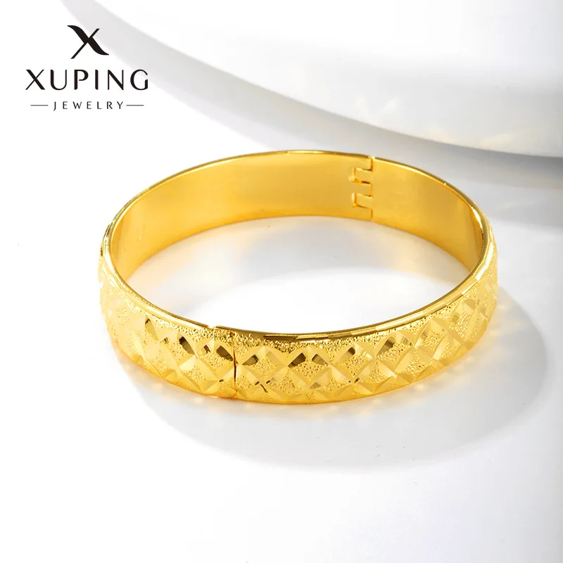 

Fashion 24K Gold Plating 12mm Broad Bangle Charm Gilding Bangle For Women Girl Classical Jewelry Popular Bracelets Wedding Gifts
