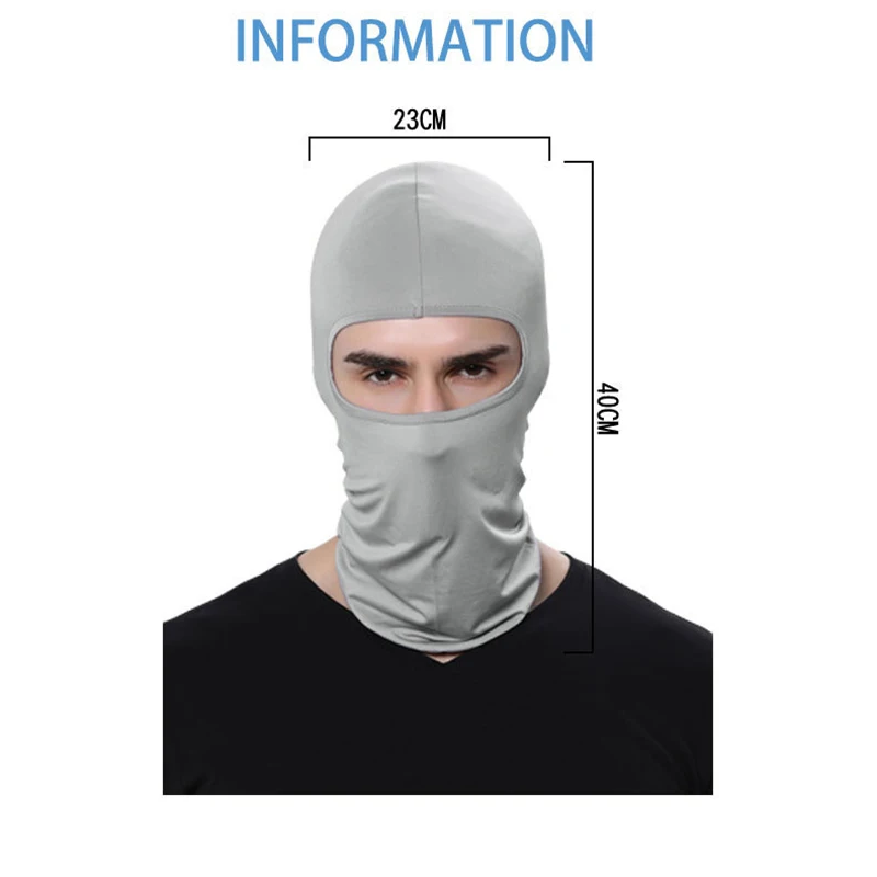 Motorcycle Face Mask Balaclava Cycling Bandana Hood Ski Neck Full Face Mask Windproof Dustproof Shield Men's Biker balaclava mask
