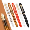 Jinhao 9016 Transparent Fountain Pen Resin ink pens EF F M Nib Student School Stationery Business Office writing Supplies Gifts 1