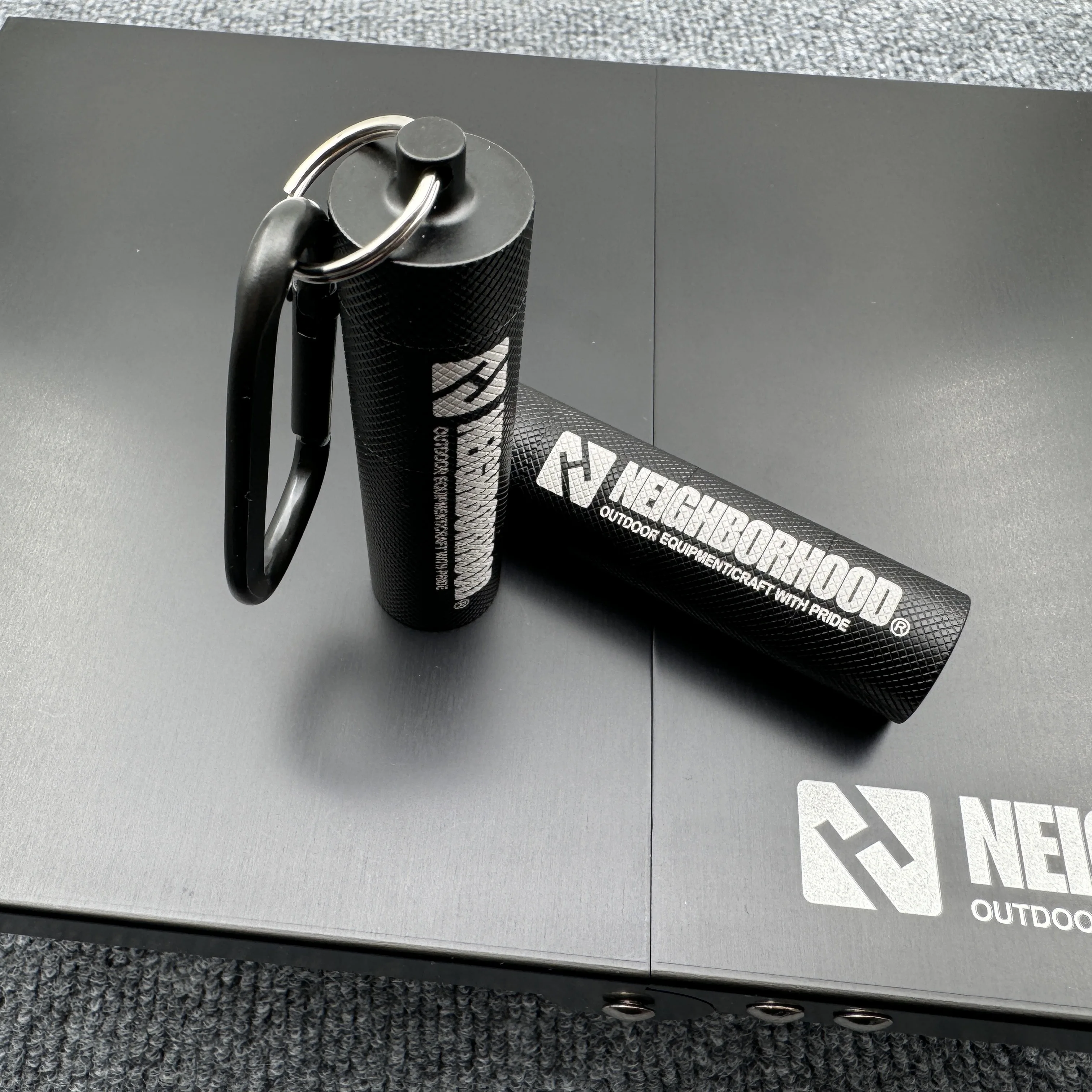 NBHD 알루미늄 합금 3 층 휴대용 약통 밀폐 항아리, 야외 캠핑 약통, 휴대용 방수