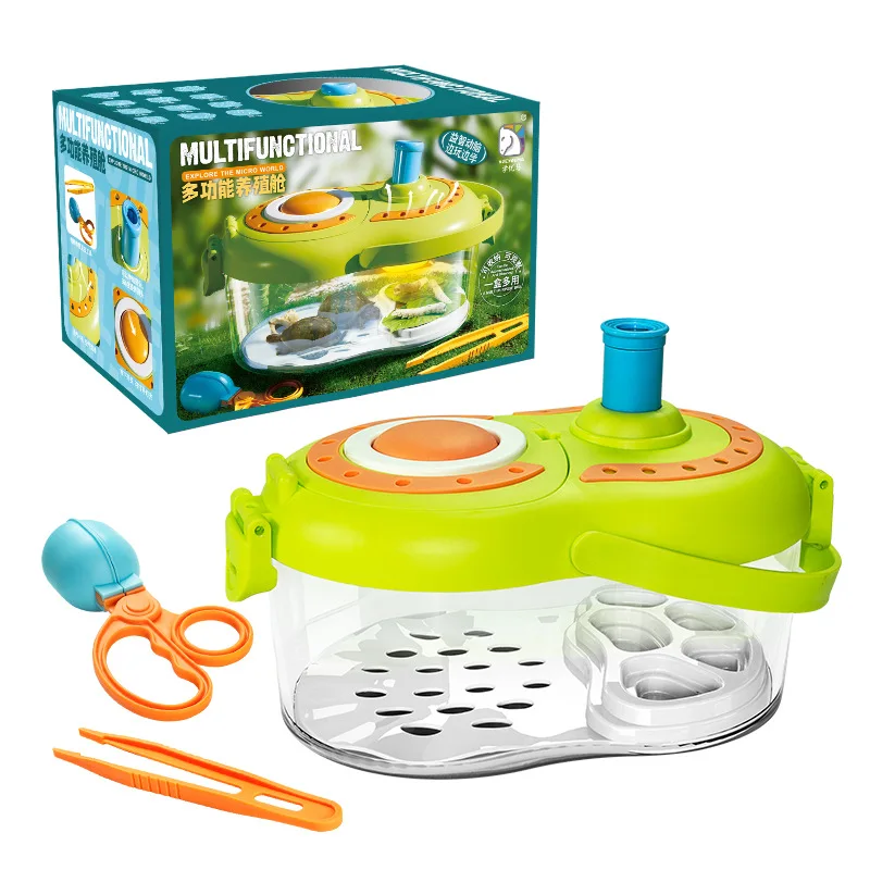 Портативный научный эксперимент, обсерватория насекомых, исследовательская коробка, искусственная модель, открытая гусеница