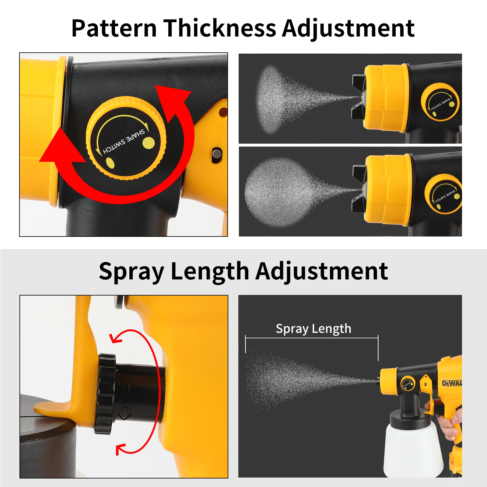 Design ergonomic Dewalt 18V