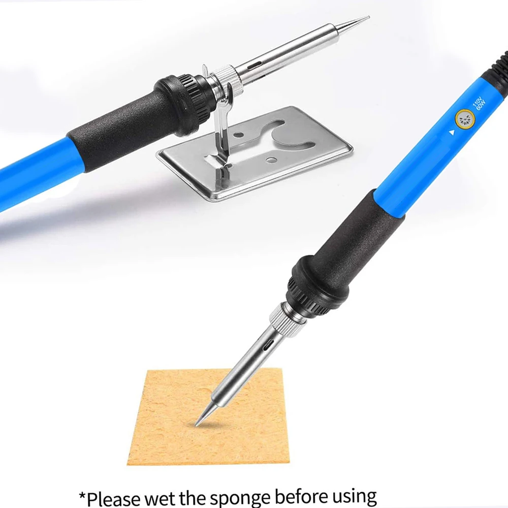 S8bff020d263c4e989a6e9b51a0eb88b6I Electric Soldering Iron 60W Adjustable Temperature Replaceable Soldering Iron Head Soldering Iron Pen Welding Kit Mallzona