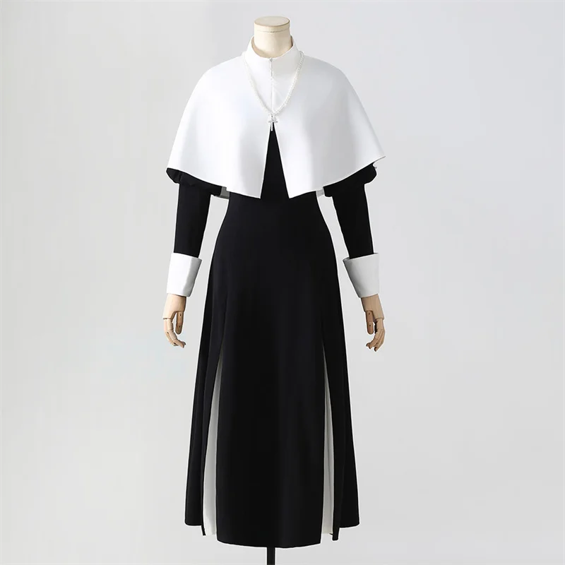 Generic Nun Habit Cosplay Costume for Halloween and Events