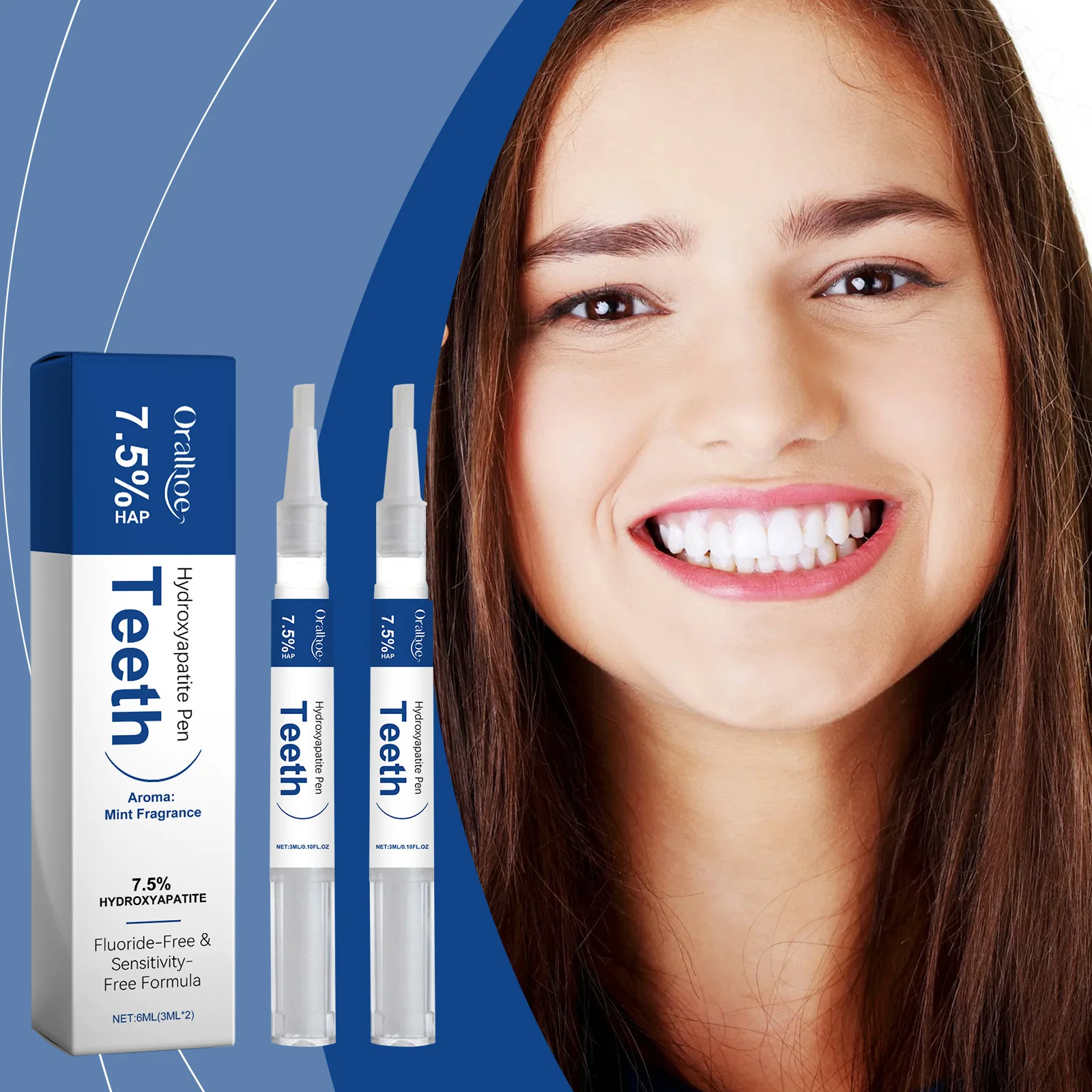 Hydroxyapatite Teeth Care Product Whitening Toothpaste Gum Repair Pen Tartar Stain Plaque Removing Fresh Breath Dental Brighten