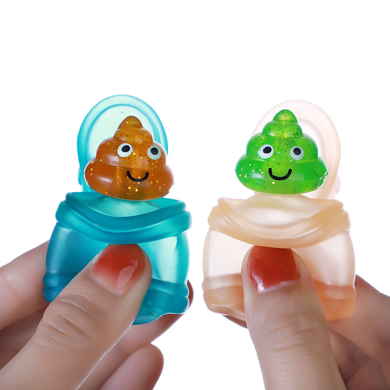 Creative toilet poop toy, release stress, simulate stool model, squeeze and relax (style random)