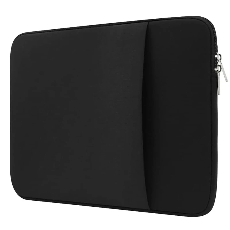 Sleek Laptop Sleeve - Protective Case in Black and Grey, 13 to 15.6 Inch