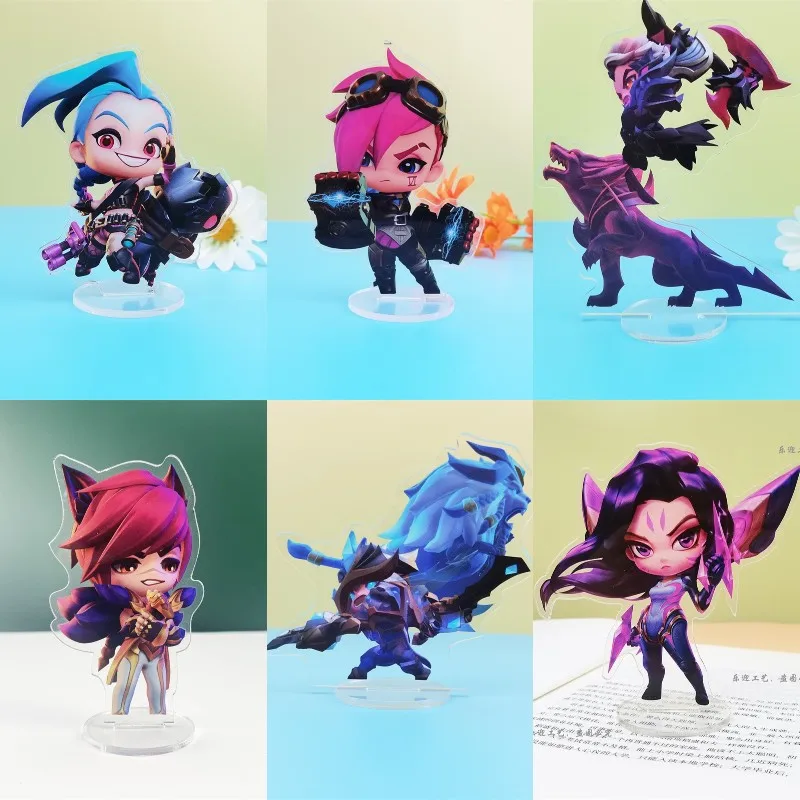 Anime League of Legends Arcane Figure Jinx Cosplay Game Gift Acrylic