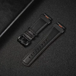 Premium Leather Watch Strap - QuickFit Design, 22 & 26mm, Elegant Bracelet Band - 26mm Fenix 6X 6XPro (Black)