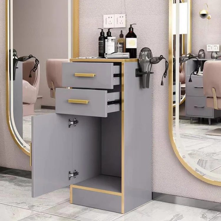 Description Picture 4 of itemWooden Tool Trolley Hair Salon Cart Tools Barber Shop Cabinet Multifunctional Spa Furniture Beauty Salon Supplies Trolley