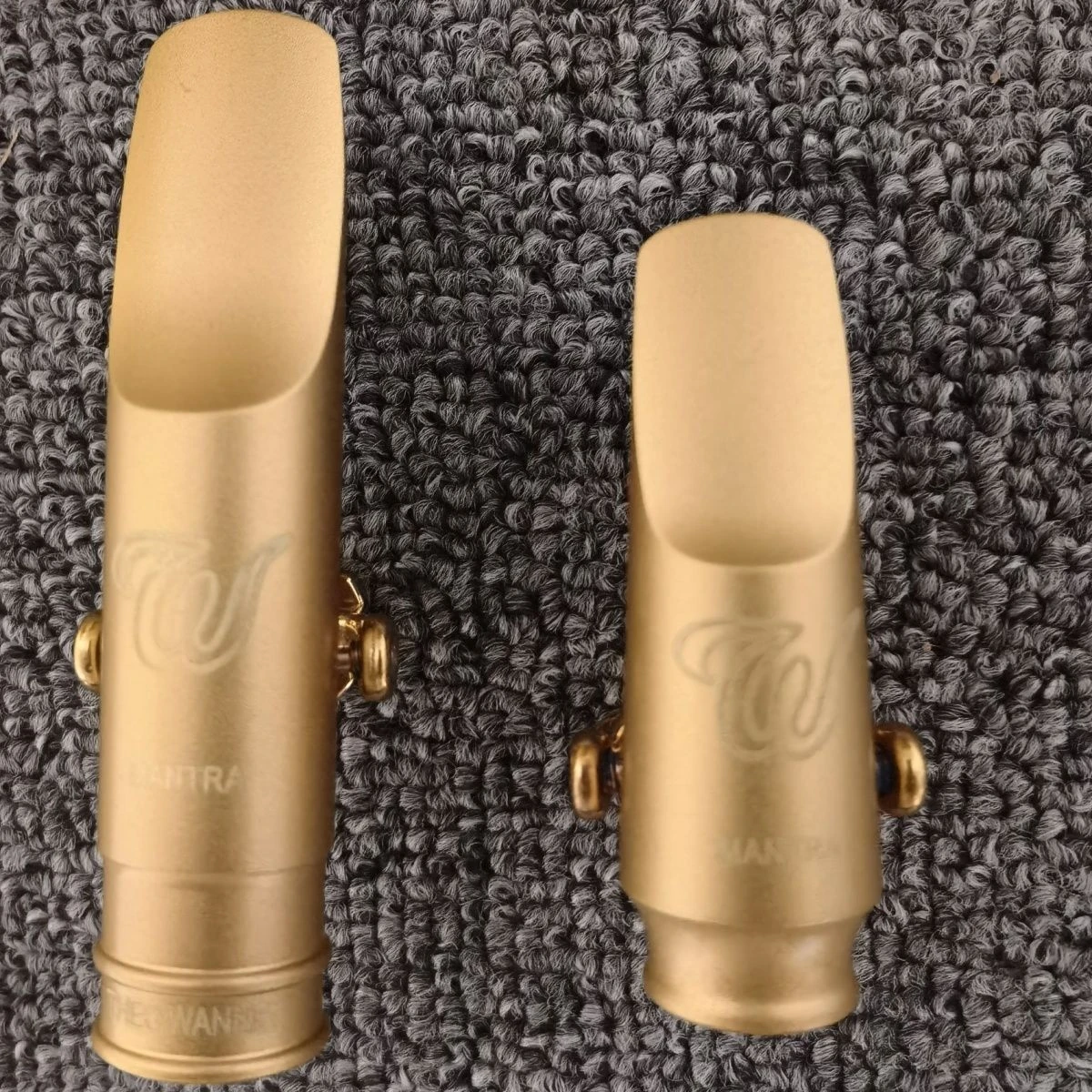 New Tenor Soprano Alto Saxophone Metal Mouthpiece Gold Lacquer