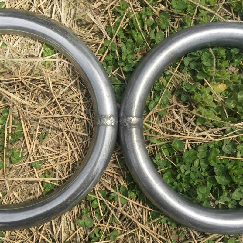 2Pcs DIA Metal Gymnastic Rings Iron Carabiner Thick Portable Fitness Gym Shoulder Strenght Exercise Pull Up Training