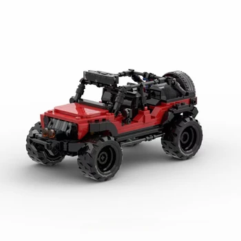 Jeep Building Blocks Jeep Wrangler Adventurer Motor Fun fit High-tech Building Block bricks Vehicle Cars kid Toy Gft 1