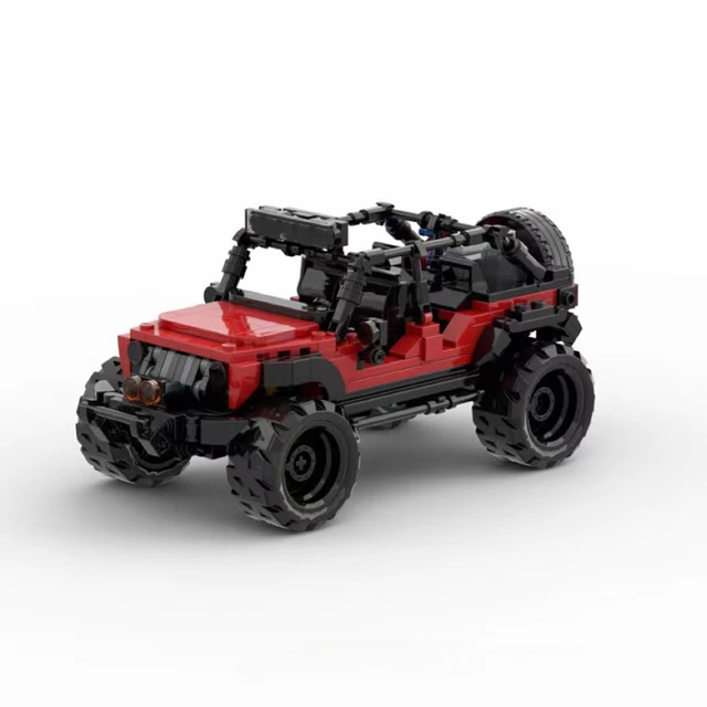 Jeep Building Blocks Jeep Wrangler Adventurer Motor Fun fit High-tech Building Block bricks Vehicle Cars kid Toy Gft 1