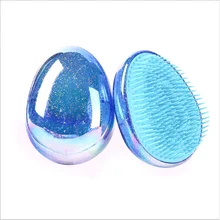 

Anti Static Glitter Egg Shape Comb Scalp Massage Brush Tangle Hair Brush Hair Comb Styling Tools Hair Detangling Smoothing Comb