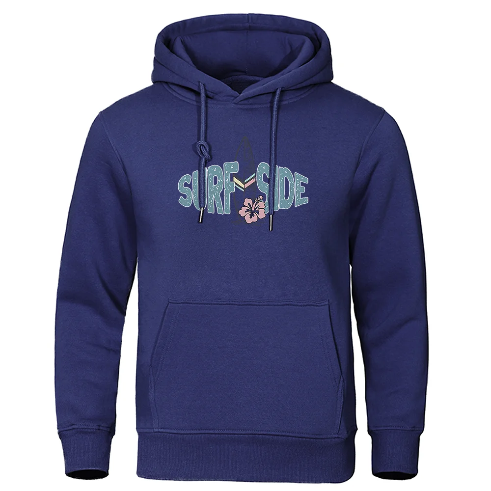 

Surfing Enthusiasts Surf Side Men Hoody Hip Hop Fleece Clothes New Fitness Streetwear Casual Oversize Mens Streetwear Autumn