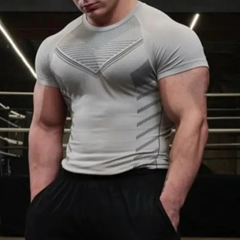 2025 الرجال بلون تي شيرت رياضي صيف جديد رياضة اللي...