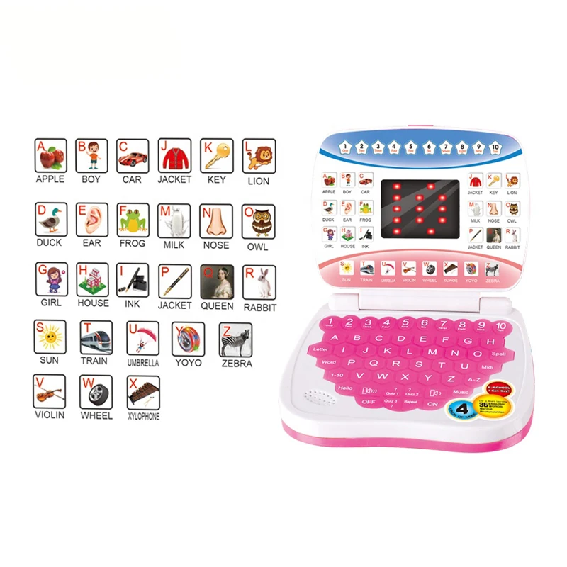 English Learning Machine Laptop Computer Toys Child Electronic Preschool Language Education Gift Toddler Kid Developing Skills 5