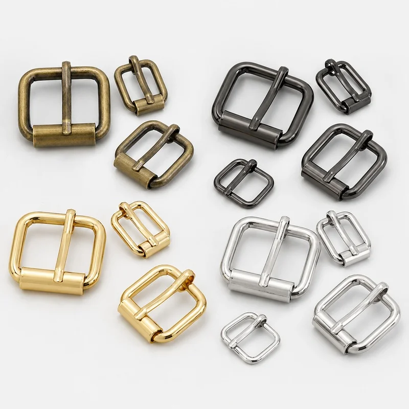 20-Piece Set of Metal Rectangle Pin Buckles for Straps and Accessories