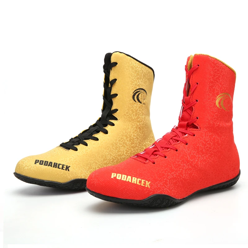 Luxury Boxing Footwears Anti Slip Boxing Sneakers Professional Wrestling Shoes Men Women Breathable Wrestling Sneakers