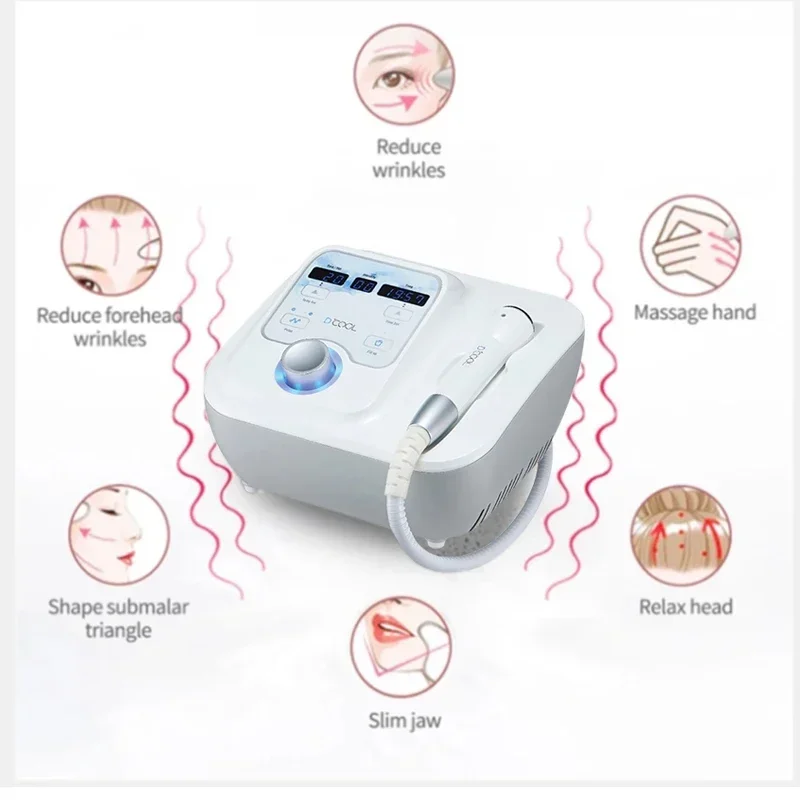 2024 New Dcool Portable Cool Hot EMS For Skin Tightening Anti Puffiness Facial Electroporation Machine Sliming Beauty Device 4