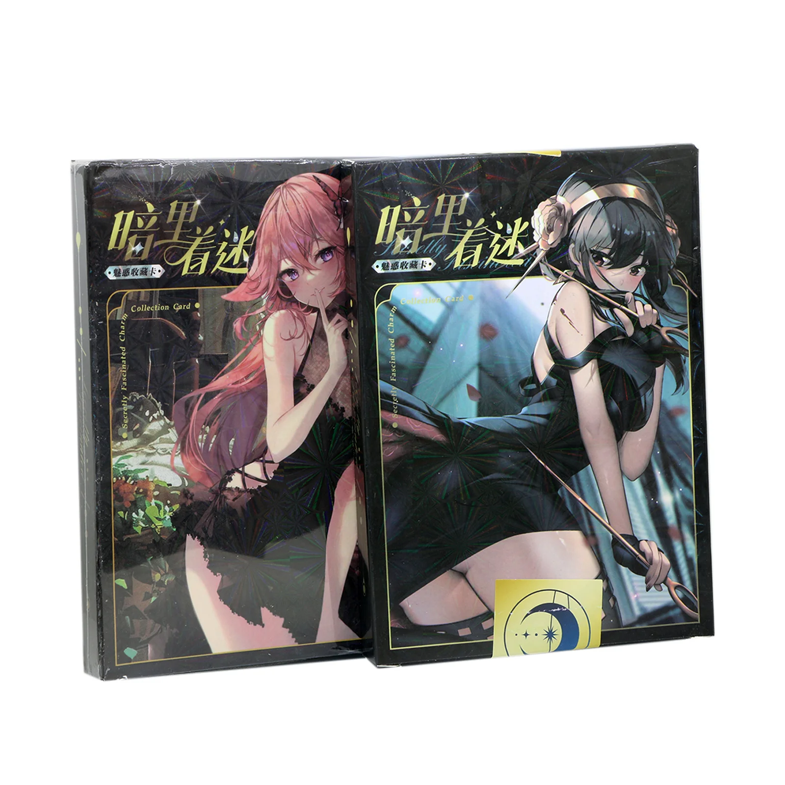 Secretly Fascinated Charm Anime Waifu Holographic Trading Cards – Rare MR/UR/HR/GP Puzzle Cards Gift Box