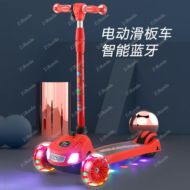 2023 Logo personnalisé clignotant 3 roues enfants scooter électrique  pliable lumière scooter coup de pied enfants Scooter pour enfants -  AliExpress