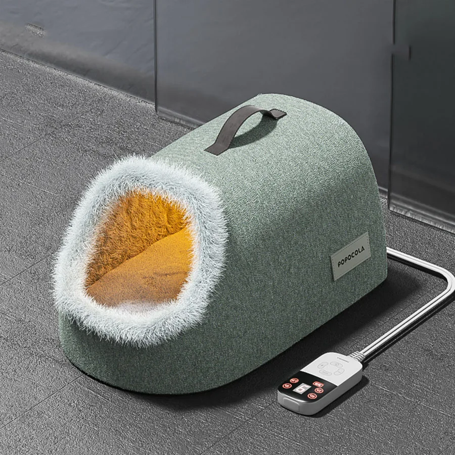 Electronic Cat Bed Heater Waterproof Plush Auto Heating Craft Plug