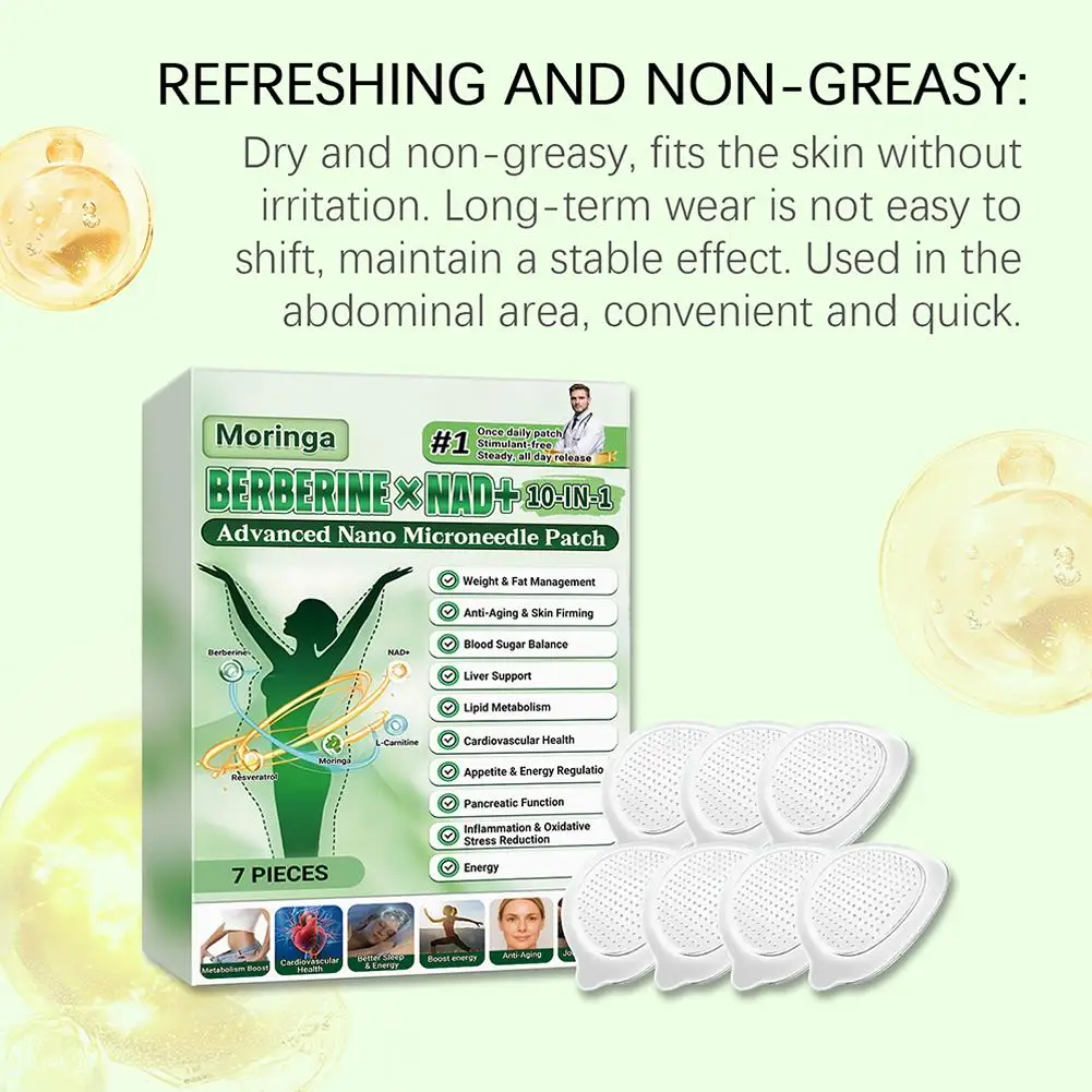 50% OFF Moringa Berberine x NAD+ 10-in-1 Advanced Nano Microneedle