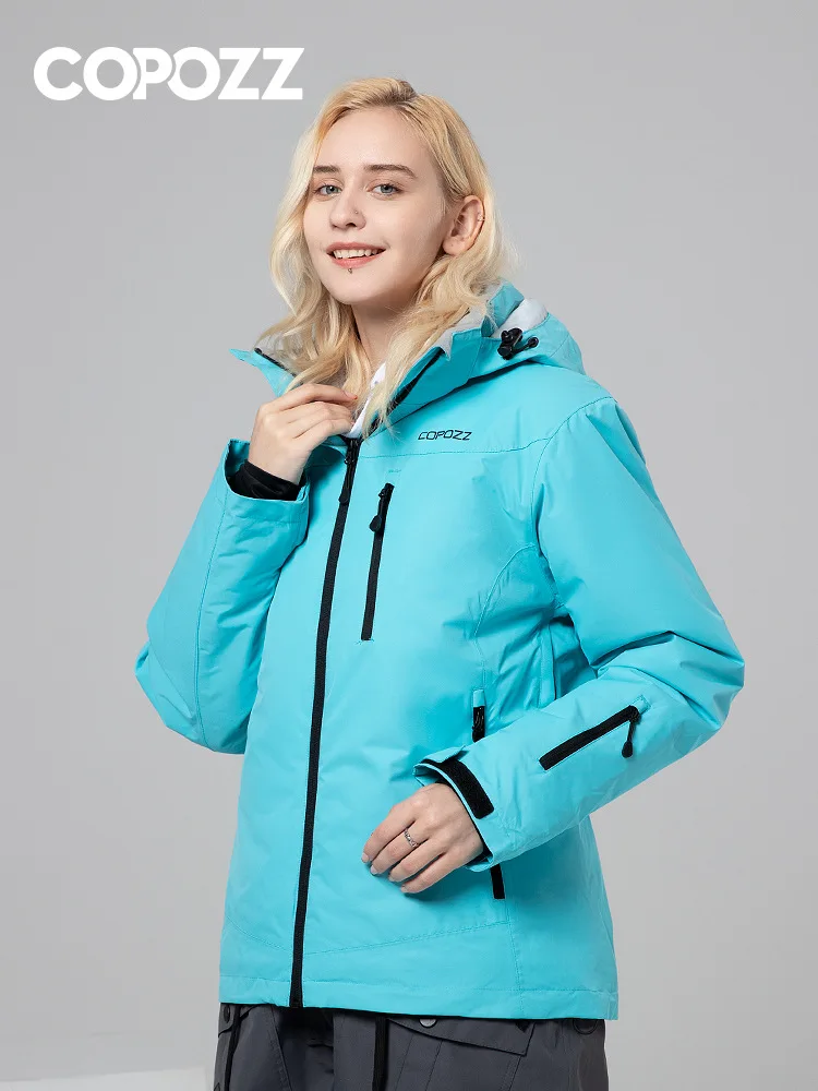 스노우보드 재킷 Ski Suit For Women And Men Thickened Warm Windproof Ski Suit Pants Waterproof Snowboard Double Top Jacket