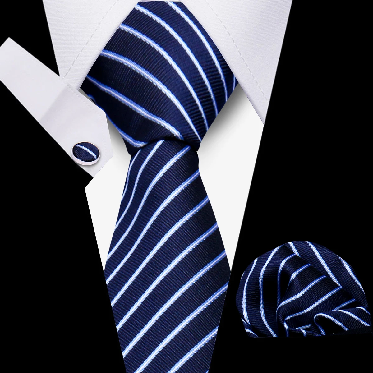 Necktie Set 3-Pieces Men's Tie Set Handmade Necktie Men Formal Wedding Suit Accessories