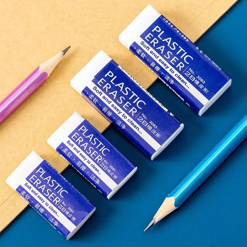 6 Pcs Soft Rubber 2B Pencil Eraser Student Art Sketch Painting Correction Supplies School Exam Writing Eraser Stationery 4