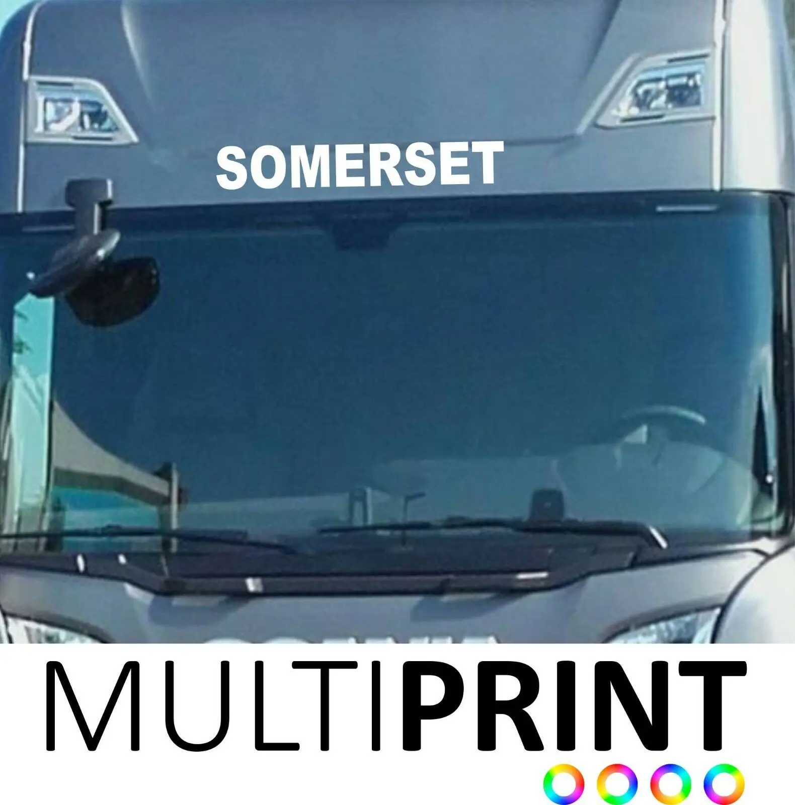Per Camion Contea Somerset Adesivo Hgv Scania Volvo Uomo Daf Mercedes Renault Lor23