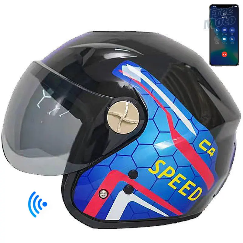 MotorcycleHelmetSummerAirConditionerABSCascoSolarEnergyFan