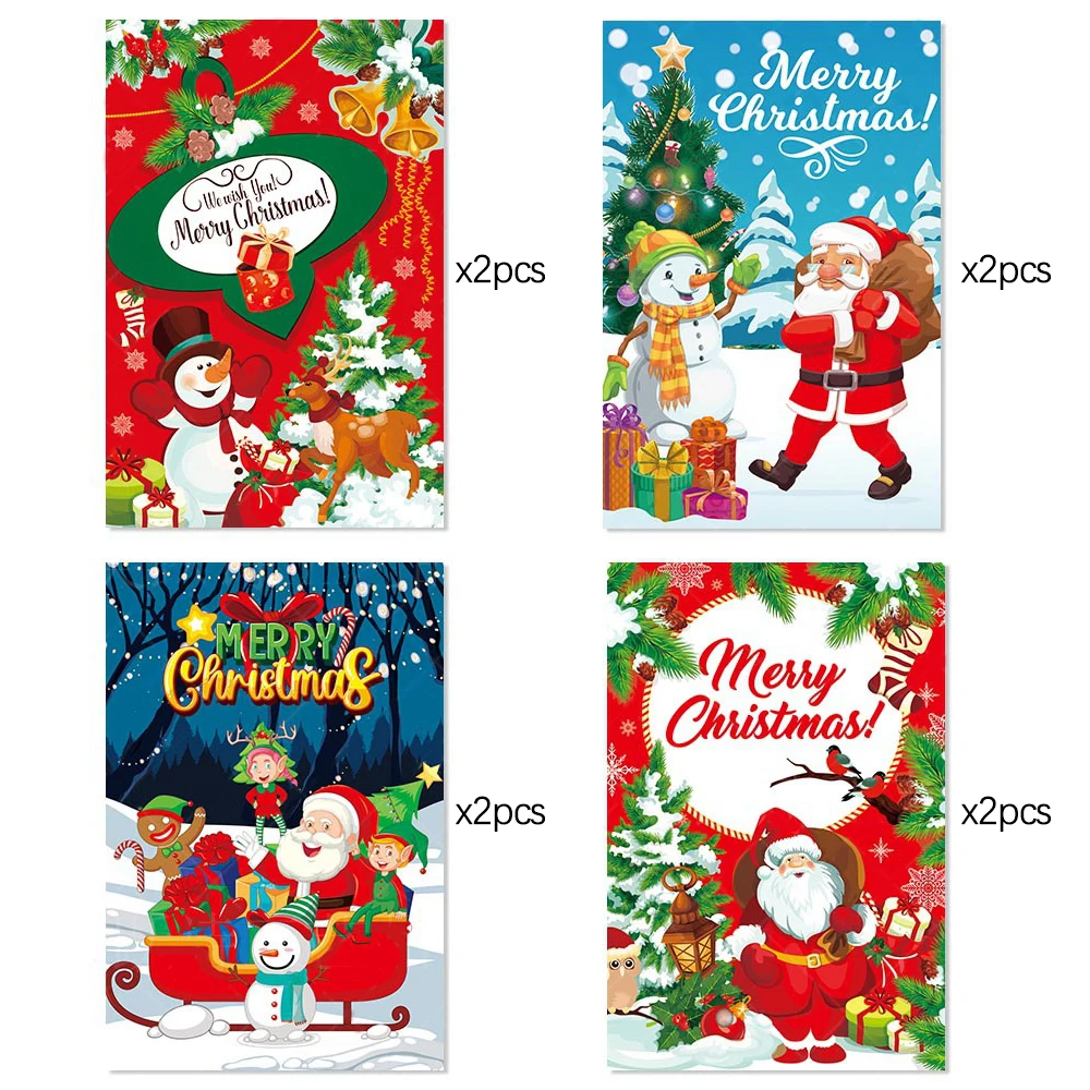 Christmas Wine Bottle Cover Santa Claus Snowman Christmas Party Dinner Table Decoration Xmas Gift Ornament New Year 2026