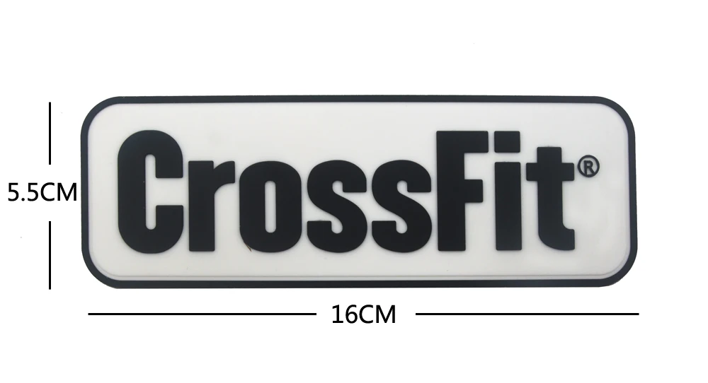 Description Picture 5 of itemCrossFit Name Tags PVC Patch Embroidered Applique Sewing Label Punk Biker Clothes Stickers Apparel Accessories Badge