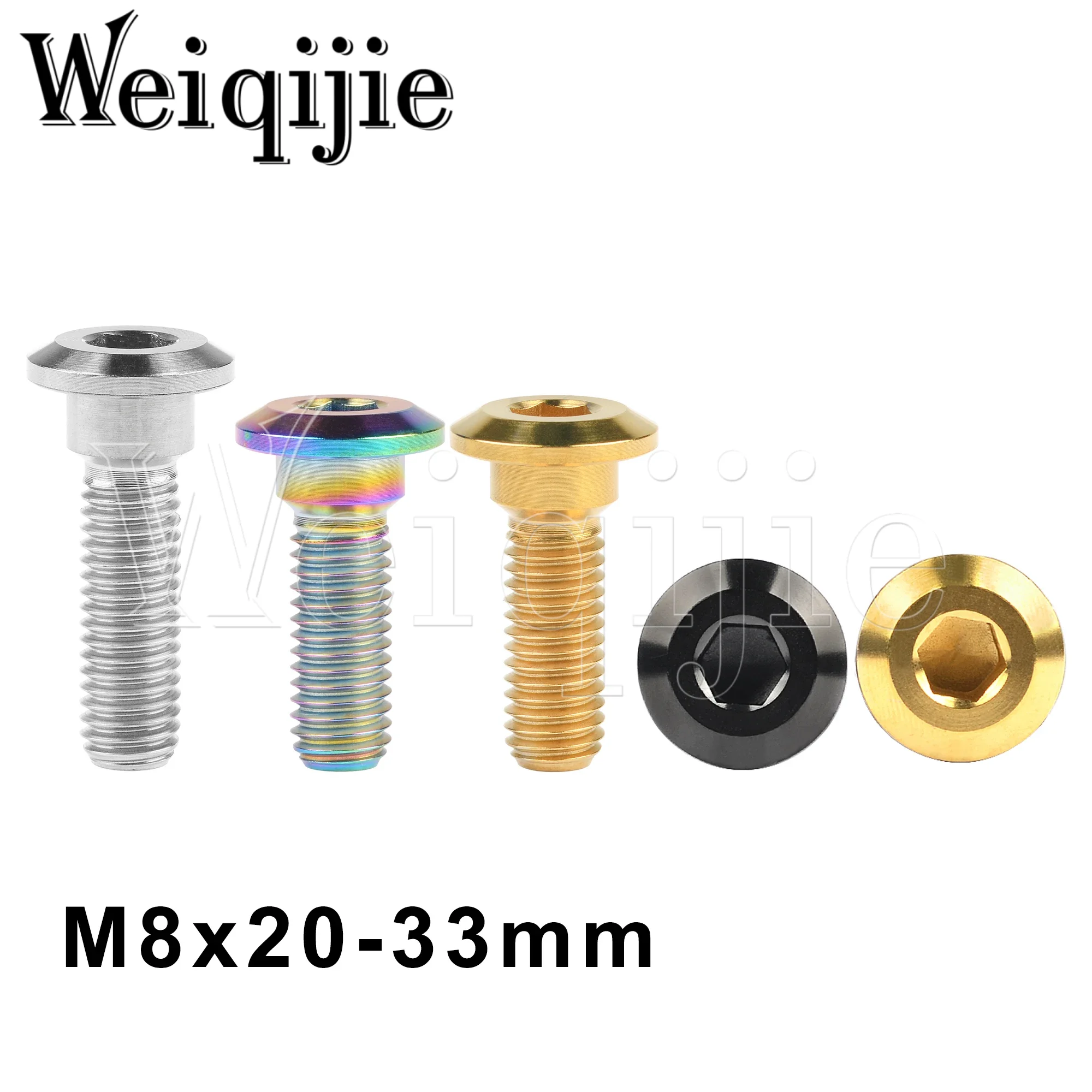 

Титановые болты Weiqijie M6 x10 15 20 25 30 35 40 45 50 мм, шестигранная Фланцевая головка в сборе для мотоцикла