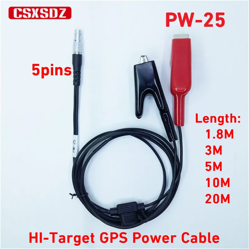 GNSS GPS RTK 전원 배터리 케이블 PW-25 Hi-Target GPS 케이블 PW25