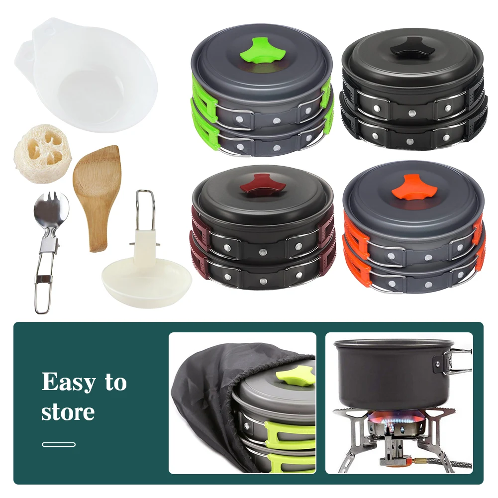 Juego De Utensilios De Cocina Para Camping, De 27 Piezas