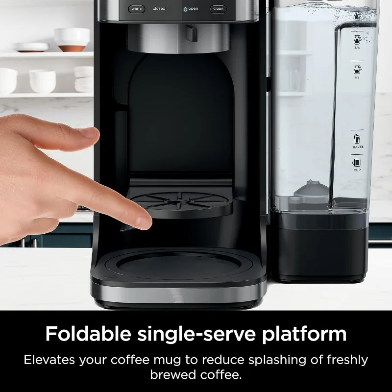 Ninja Drip Coffee Maker with K-Cup Pods, Hot and Iced Coffee Machine, 12 Cup Single Serve Coffee Maker with Paper Filter, CFP101 6