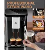 Fully Automatic Espresso Machine with Frother Steam Wand,20 Bar Built-In&Adjustable Espresso Bean Grinder,1-15 Adjustable Grind 5